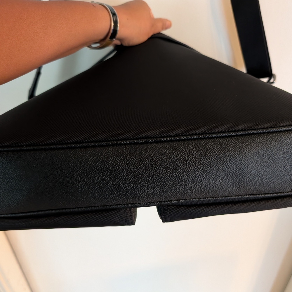 MICHAEL KORS Kent Nylon Leather Trim Briefcase Computer Bag - Picture 13 of 13